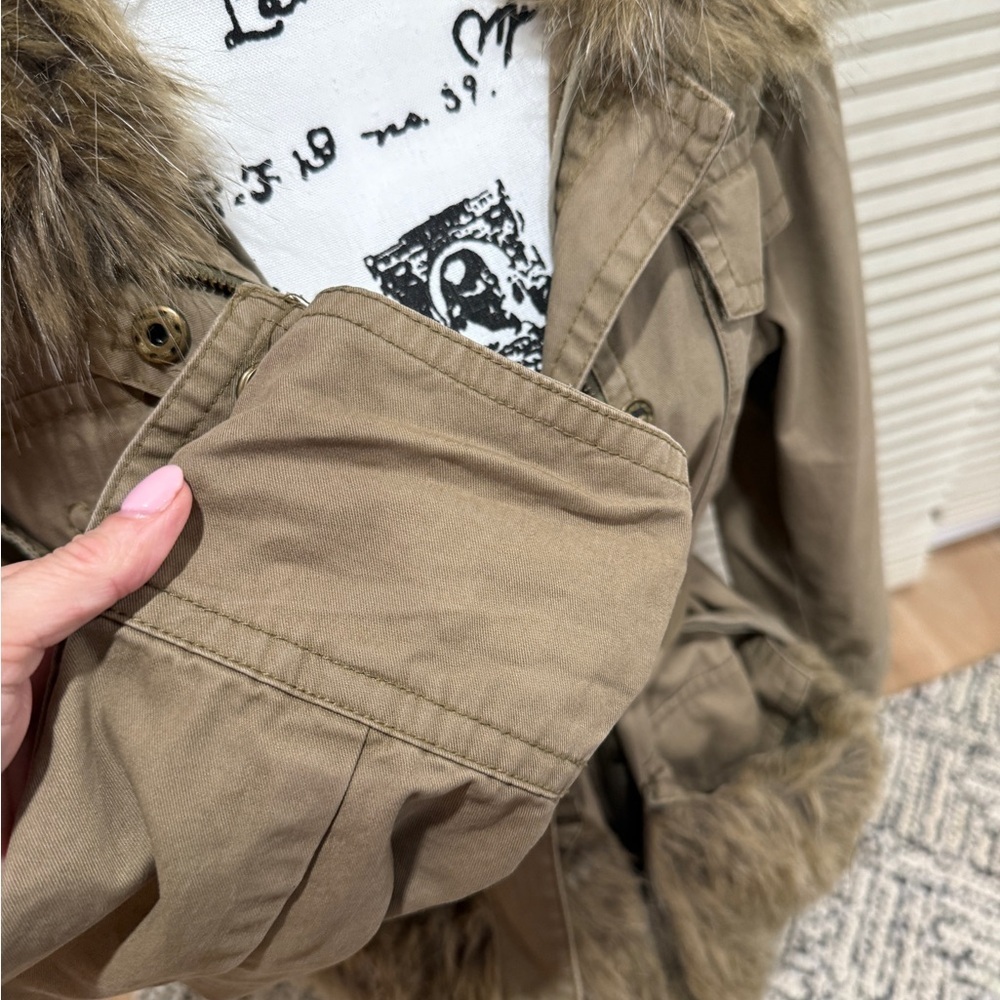Anthropology Fur-Trimmed Field Parka Jacket - Picture 11 of 12